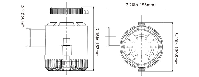 משאבת מים חשמלית בילג' 12V לא אוטומטית 4700 גלון/שעה דגם BP1G4700-01 תוצרת SEAFLO 