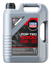 טען תמונה למציג הגלריה, LIQUI MOLY TOP TEC 4300 5W30 -שמן מנוע סינטטי מלא- 5 ליטר