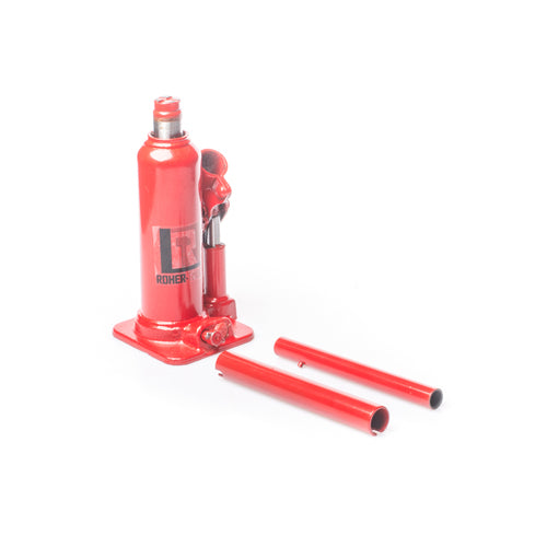 ג'ק בקבוק הידראולי 5 טון גובה מקסימלי 415 מ"מ תוצרת ROHER