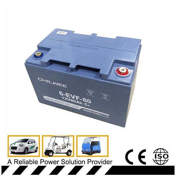 מצבר ג'ל פריקה עמוקה 85 אמפרת תוצרת CHILWEE 6EVF60 – דגם