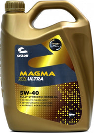 שמן מנוע סינטטי מלא 5W40 מגמה ULTRA MB229.5 MAGMA ציקלון CYCLON - מיכל 5 ליטר 