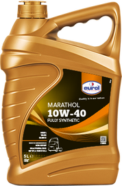שמן מנוע סינטטי מלא 10W40 MARATHOL ייעודי לרכב דיזל ומשאיות תוצרת EUROL – 5 ליטר 