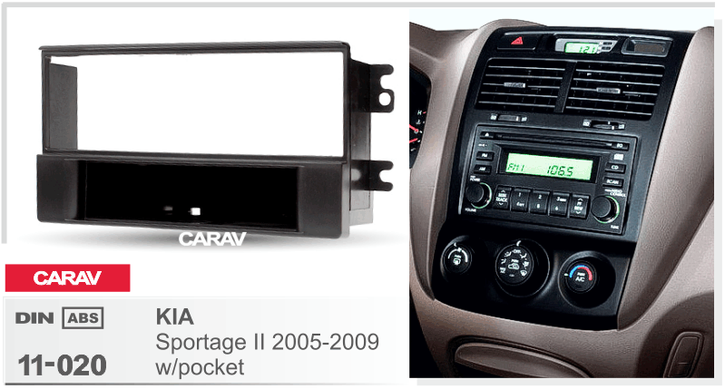 פנל התקנה 1 DIN לקיה SPORTAGE 2005–2009