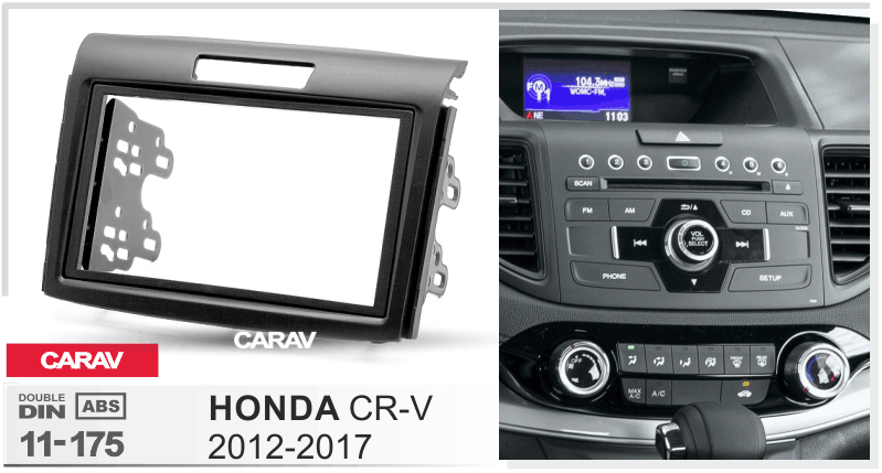 פנל התקנה 2 DIN להונדה CRV 2012–2017