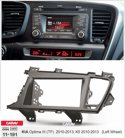 פנל התקנה 2 DIN לקיה OPTIMA 2010–2013