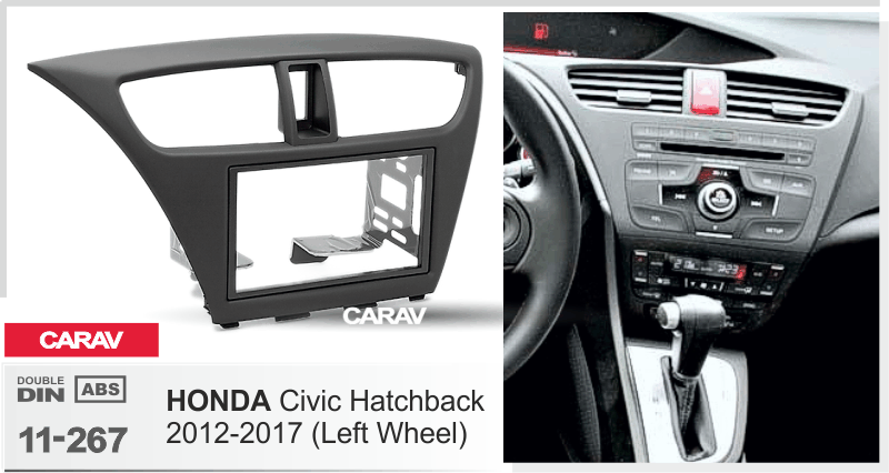 פנל התקנה 2 DIN להונדה CIVIC 2012–2017