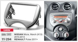 פנל התקנה 2 DIN לניסאן MICRA 2010–2013