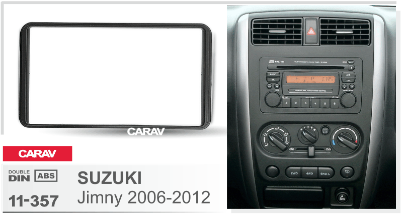 פנל התקנה 2 DIN לסוזוקי JIMNY 2006–2012