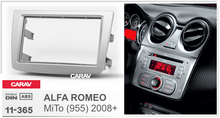 Load image into Gallery viewer, פנל התקנה 2 DIN לאלפא רומיאו MITO 2008–2018