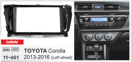 פנל התקנה 2 DIN לטויוטה COROLLA 2013–2016