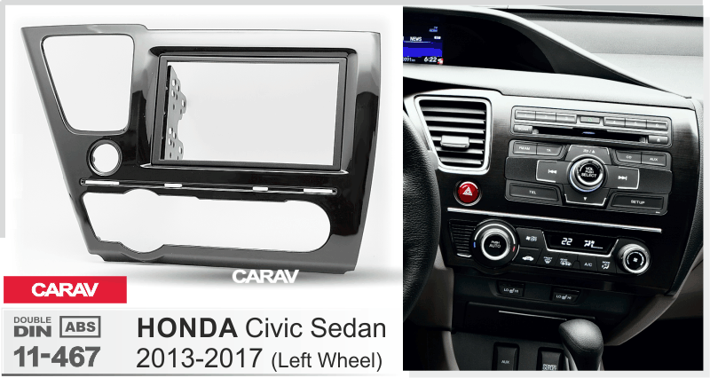 פנל התקנה 2 DIN להונדה CIVIC 2013–2017