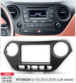 פנל התקנה 2 DIN ליונדאי I10 2013–2016