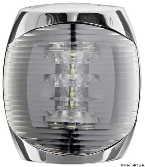 אור ניווט ירכתיים לד LED לבן ״ספיירה״ 135° 12/24V גוף נירוסטה לסירות עד 20 מטר דגם 11.060.24 תוצרת Osculati