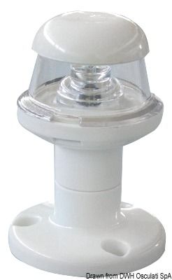 אור ניווט לבן סביב לד על עמוד 12/24V 3W לסירה עד 20 מטר מק״ט 11.131.02