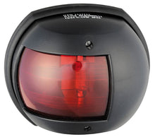 Load image into Gallery viewer, אור ניווט אדום 12V זווית 112.5° צד שמאל מסגרת שחורה לספינה עד 20 מטר דגם Maxi 20 11.411.01 תוצרת Osculati