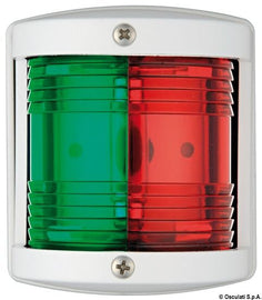 אור ניווט ביקולור אדום וירוק 225° לסירה עד 12 מ' התקנה אנכית על דופן נורת הלוגן כלולה דגם 11.4X5.05 תוצרת Osculati