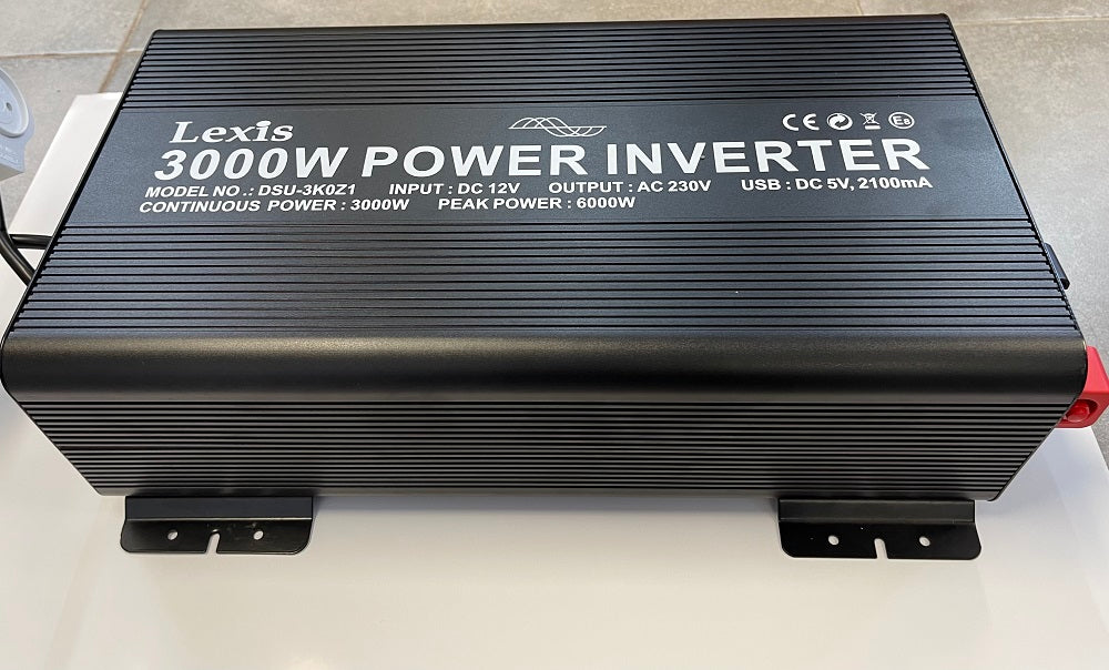 12V-220V ממיר מתח סינוס טהור 3000 וואט תקן CE דגם לקסיס