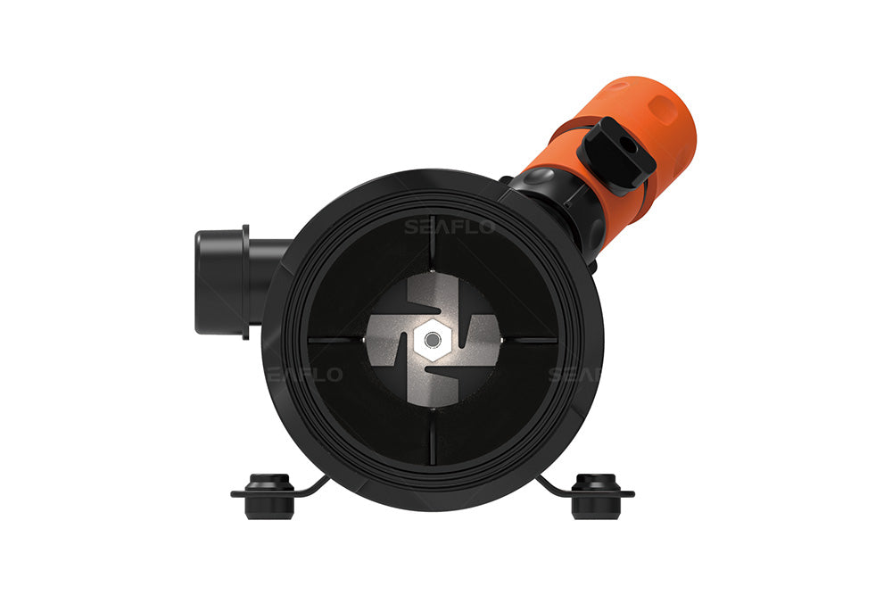 משאבת בור חשמלית 12V משאבת מקרטור לריקון מי ביוב או שירותים 45 ליטר/דקה מתאים לכלי שייט קרוואן או שירותים דגם MP1120-02 תוצרת SEAFLO 