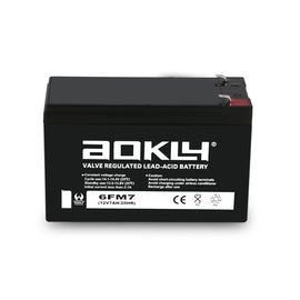 מצבר אטום AOKLY 6-FM-7 בקיבולת 7Ah מתח 12V לגיבוי ומערכות חירום
