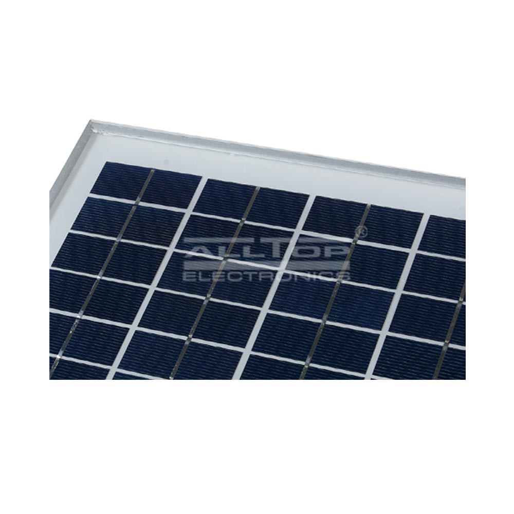 תאורת אזהרה סולארית אדום כחול 2 מנורות ALLTOP 12W עם פאנל סולארי