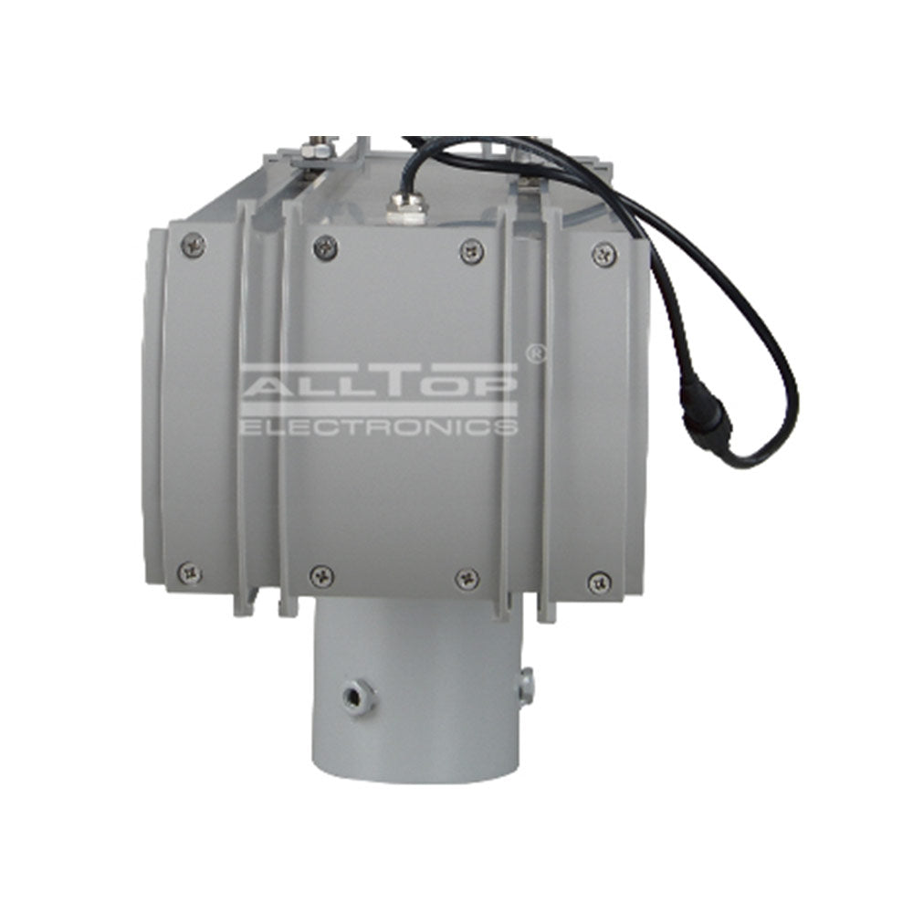 תאורת אזהרה סולארית אדום כחול 2 מנורות ALLTOP 12W עם פאנל סולארי