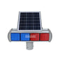 תאורת אזהרה סולארית אדום כחול 4 מנורות ALLTOP 24W עם פאנל סולארי