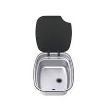 Load image into Gallery viewer, כיור נירוסטה לקרוואן THETFORD דגם SBL1052 עם כיסוי זכוכית 430x335