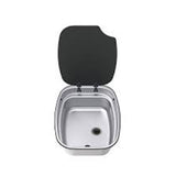 כיור נירוסטה לקרוואן THETFORD דגם SBL1052 עם כיסוי זכוכית 430x335
