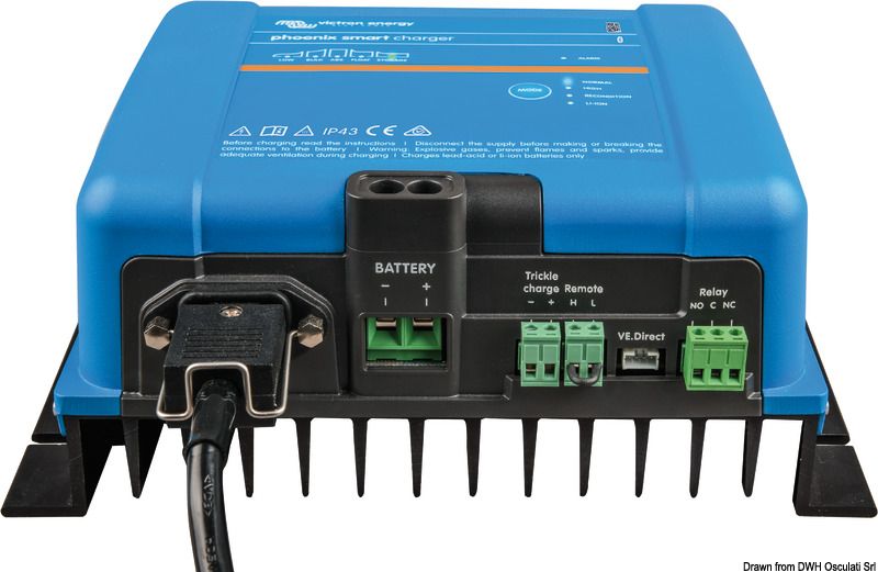 מטען Smart IP43 דגם Charger 24/25(3) למתח כניסה 120-240V לסירה תוצרת ויקטרון Victron