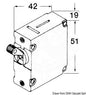 מתג מגנטי עם פיוז 12-220V דגם 14.736 לחשמל בסירה תוצרת Osculati