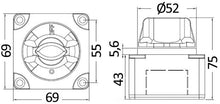 Load image into Gallery viewer, סויטש למצבר Battery switch 300A מצבים OFF-ON-BOTH דגם 14.923.03 תוצרת Osculati