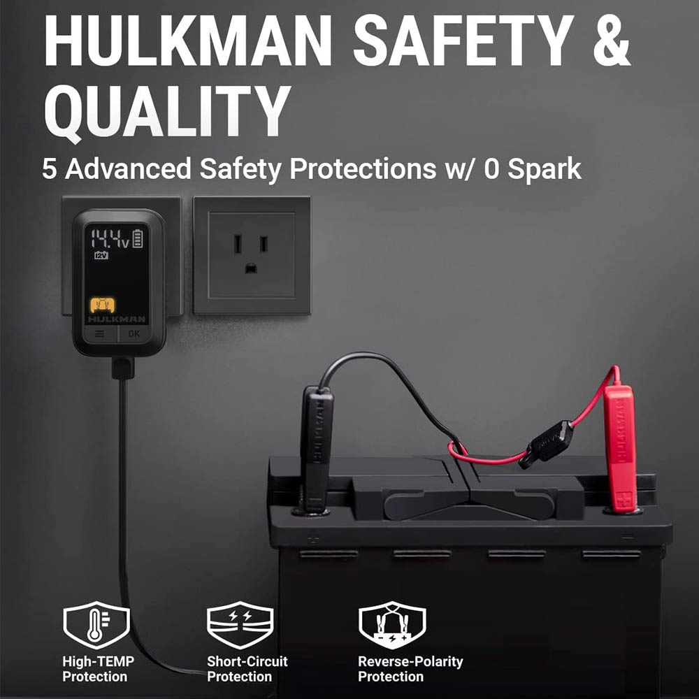 מטען חכם לסוללות HULKMAN Sigma 1 עד 32Ah עם מסך LED