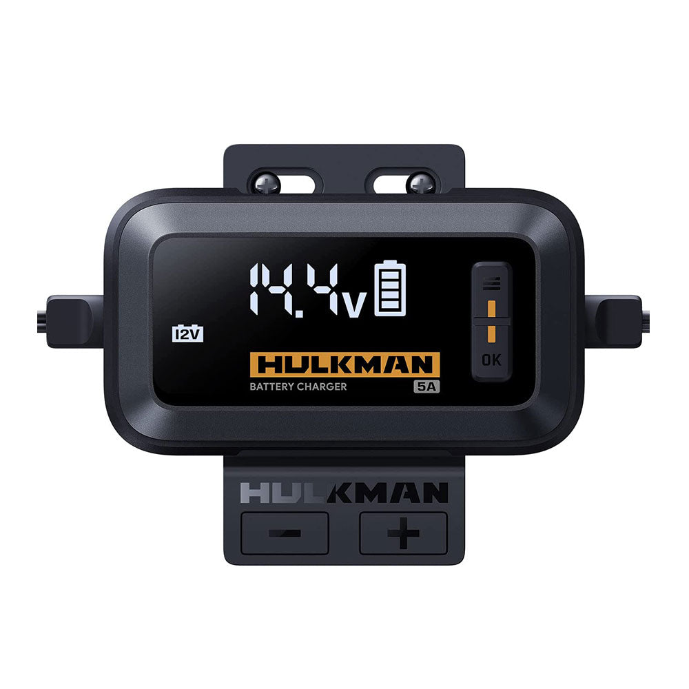 מטען חכם לסוללות HULKMAN Sigma 5 עד 120Ah עם מסך LED גדול