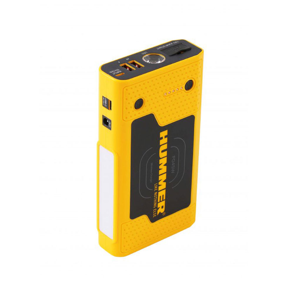 בוסטר התנעה לרכב HUMMER HX PRO 10000mAh עם פלט USB כפול ופנס LED