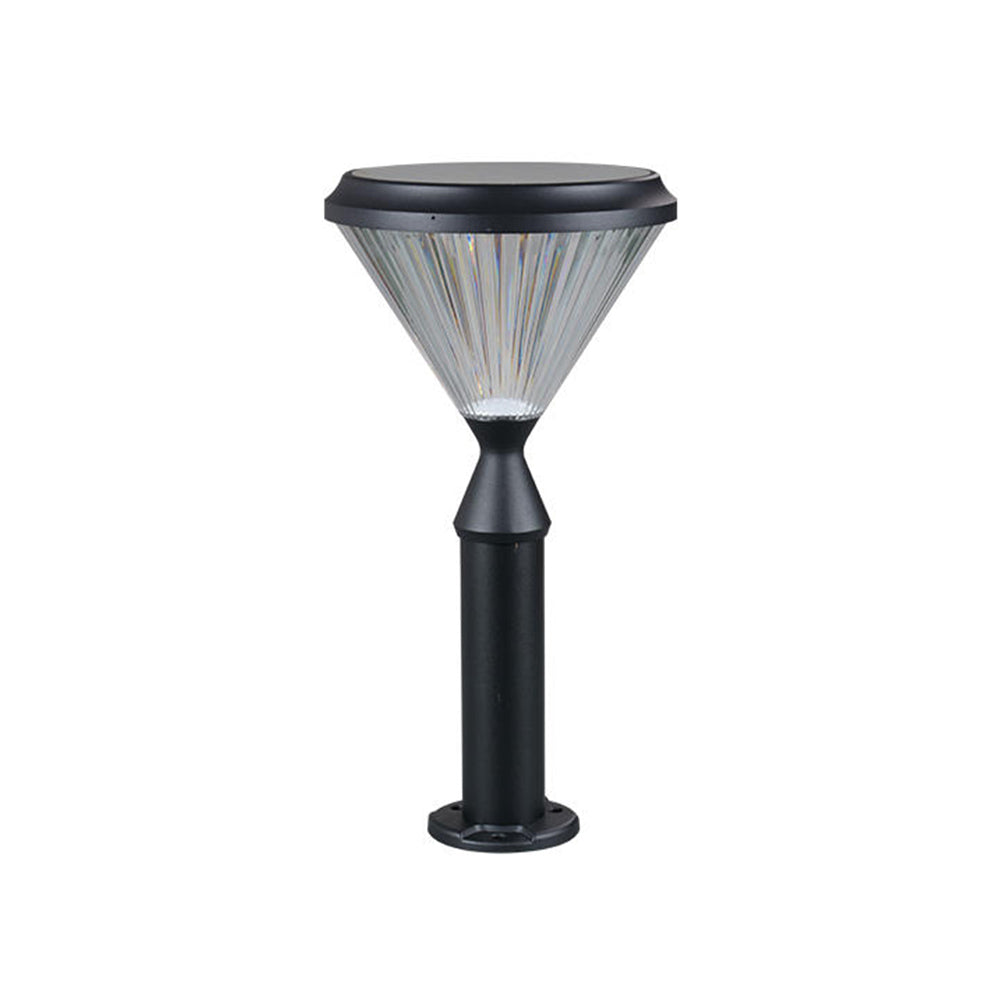 תאורה סולארית עמוד 33 ס"מ ALLTOP דגם יהלום 5 וולט IP65