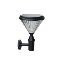 תאורה סולארית לקיר ALLTOP דגם יהלום 5 וולט אור לבן 6000K IP65