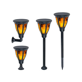 תאורת גינה סולארית בצורת לפיד ALLTOP 2 וולט, 4 מצבי התקנה