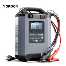 Load image into Gallery viewer, מטען סוללות חכם TOPDON Tornado 90000 ל-12V/24V עד 90Ah