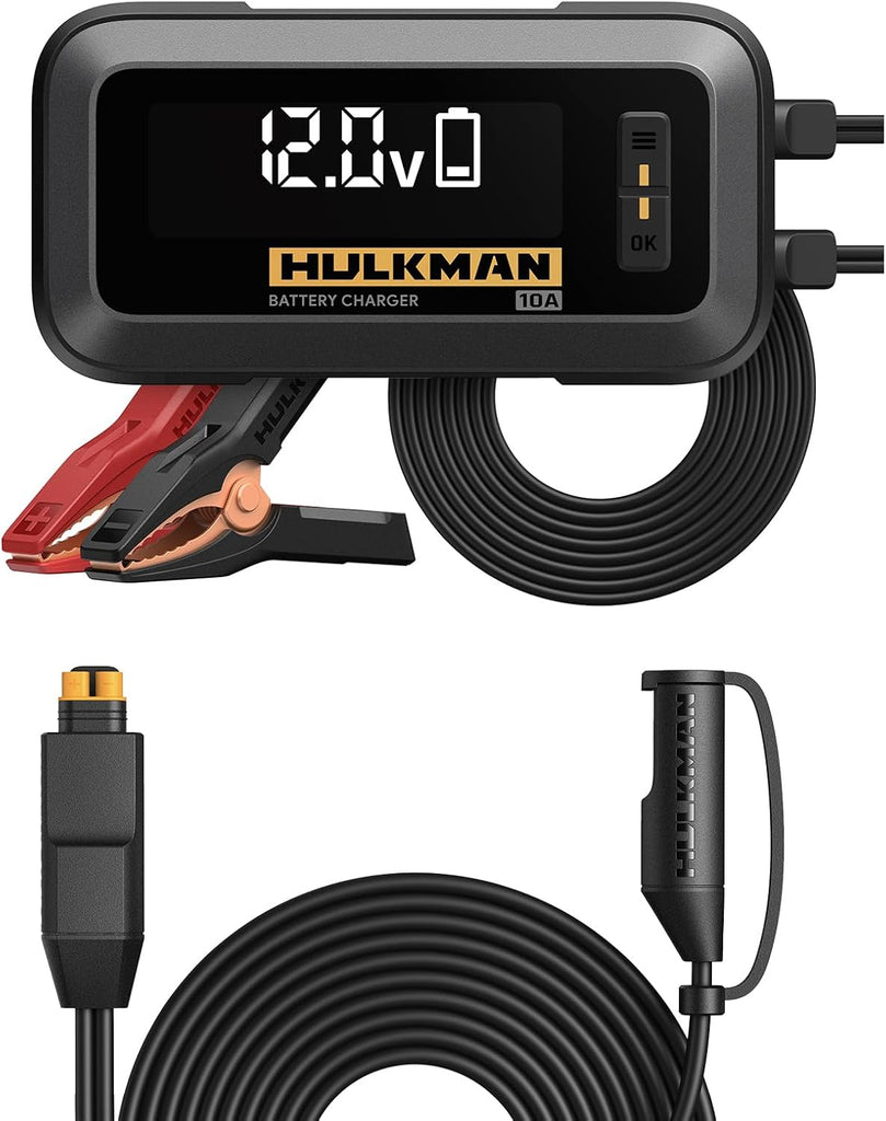 מטען סוללות חכם 10 אמפר דגם SIGMA 10 עם מסך LED