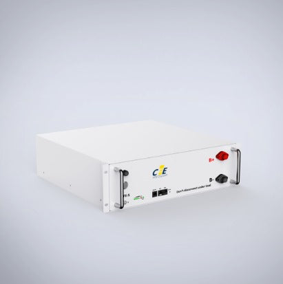 מצבר ליתיום לאגירה סולארית מתח נמוך 51.2V 100Ah בצבע לבן