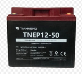 מצבר אטום פריקה עמוקה 12V 50 אמפר תוצרת TNEP