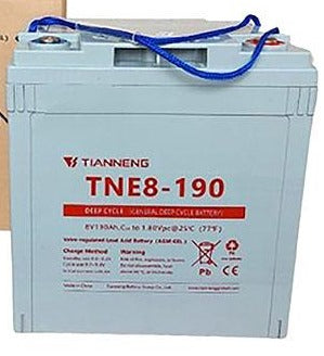 מצבר ג'ל פריקה עמוקה 8V 190 אמפר תוצרת TNEP