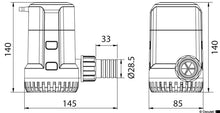 Load image into Gallery viewer, משאבת בילג' 12V דור הבא 2000 גלון מק״ט 16.128.09 תוצרת אוסקולטי Osculati®