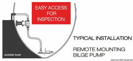 משאבה חשמלית 12V עם טבעת נעילה Ezi-Clamp, בסיס 3 רגליים ומתאם צינור 19/25 מ״מ דגם Gulper 320 תוצרת Whale