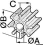 אימפלור דגם ST134 מתאים לגנרטור של WESTERBEKE מק״ט 16.194.03 תוצרת Osculati