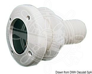 מעבר גוף עם שסתום חד כיווני מידות A 38 / B 27 / C 112 / D 81 מ״מ דגם 17.319.00 תוצרת Osculati®