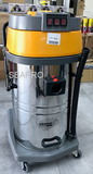 שואב אבק תעשייתי 80 ליטר רטוב/יבש4500W 3 מנועים 1500W כל אחד KARNAF קרנף מיכל נירוסטה