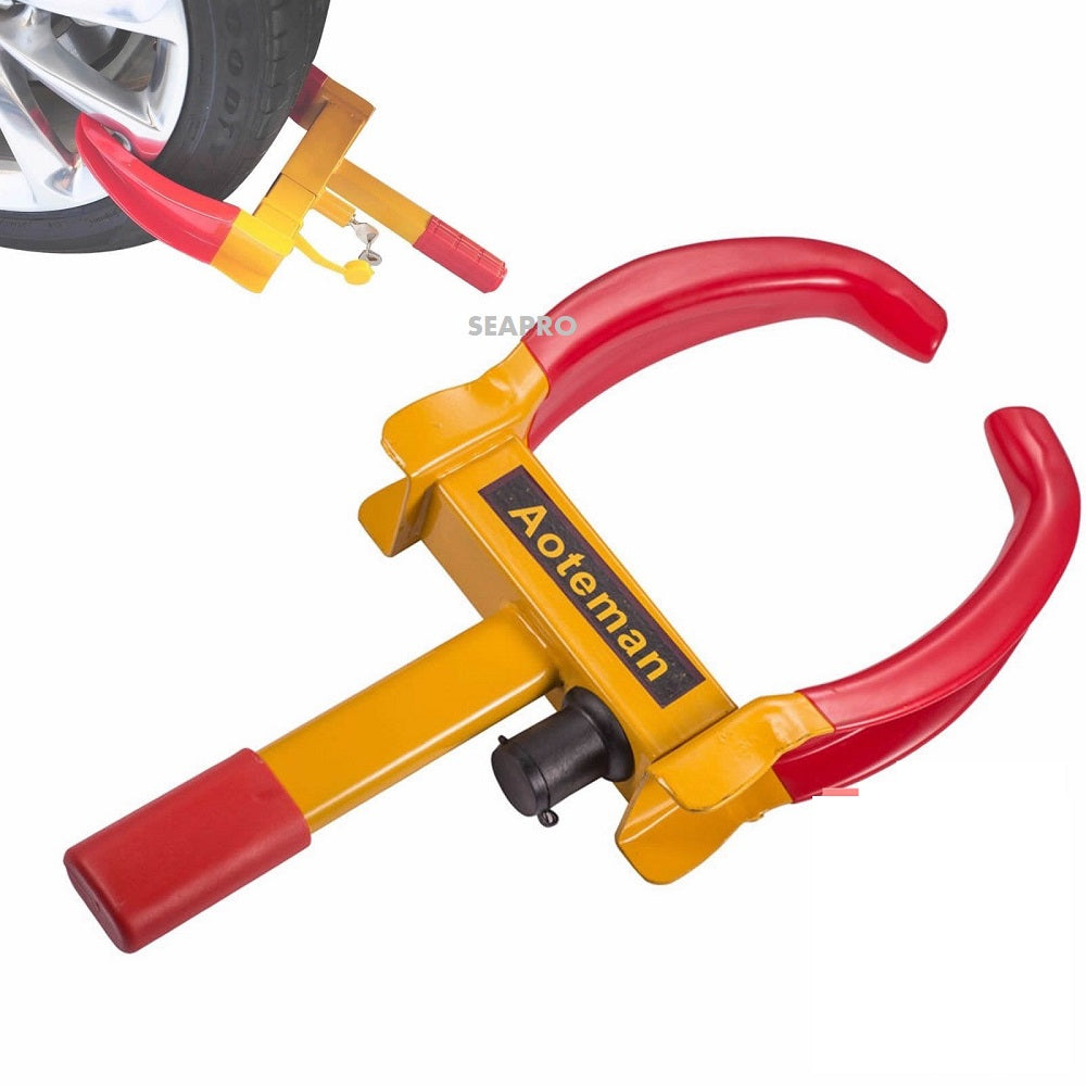 מנעול סנדל-קל לצמיג GUARD במידה "15-"13 מידה 18X28ס"מ -כולל 2 מפתחות