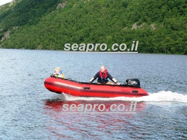 SEAPRO סירה גומי מקצועית רצפת אלומיניום קשיחה אורך 3.2 מטר תקן CE