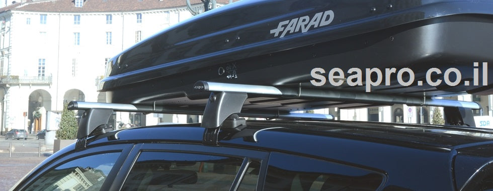 תא חפצים לרכב 400 ליטר דגם ברקודה Barracuda N/5 תוצרת איטליה – של חברת FARAD עם 5 שנות אחריות!